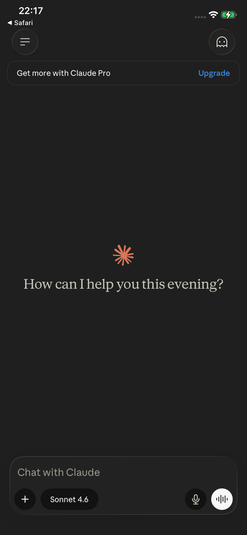 Claude by Anthropic — Claude Chat Home — v1.260514.0