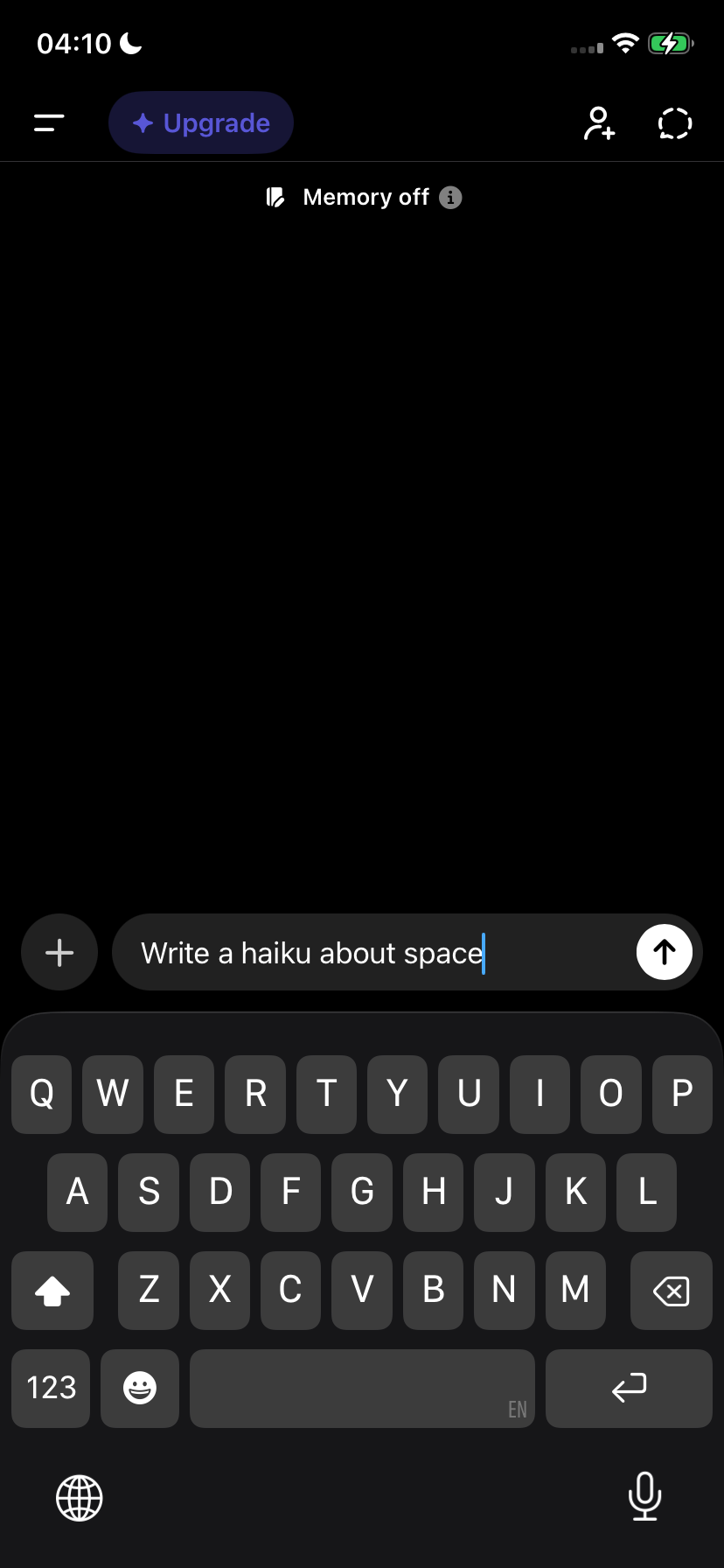 ChatGPT - Chat Input with Keyboard - v1.2026.125